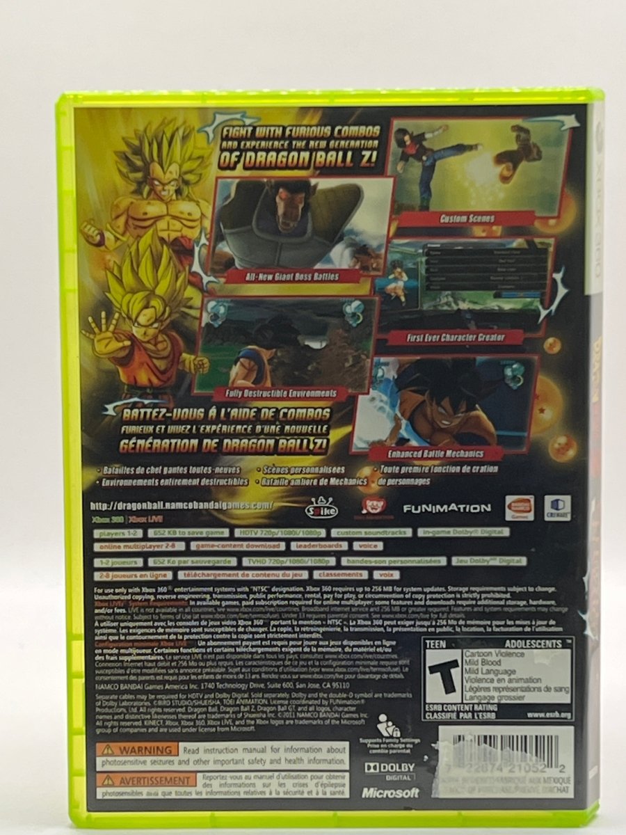 Dragon Ball Z: Ultimate Tenkaichi CL01 (CIB) Xbox 360