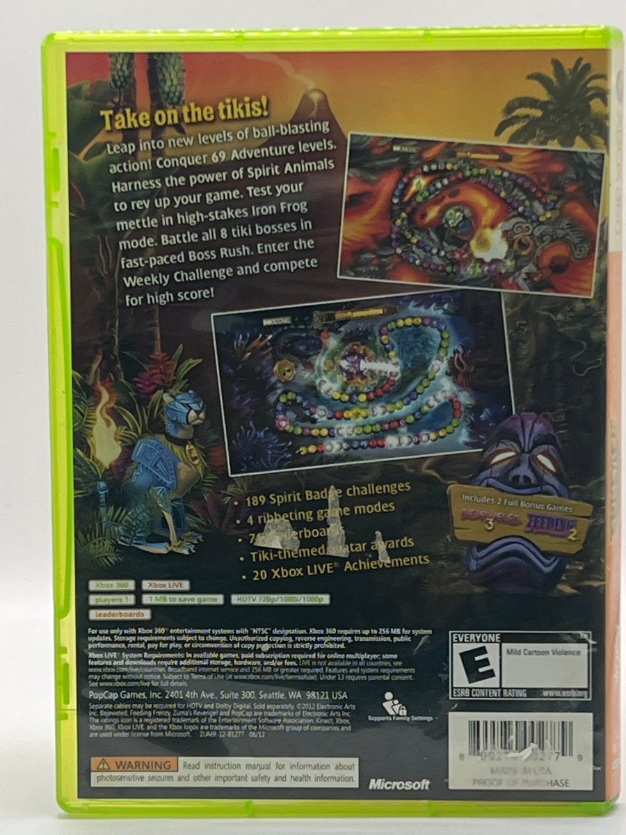 Zuma’s Revenge! CL01 (CIB) Xbox 360