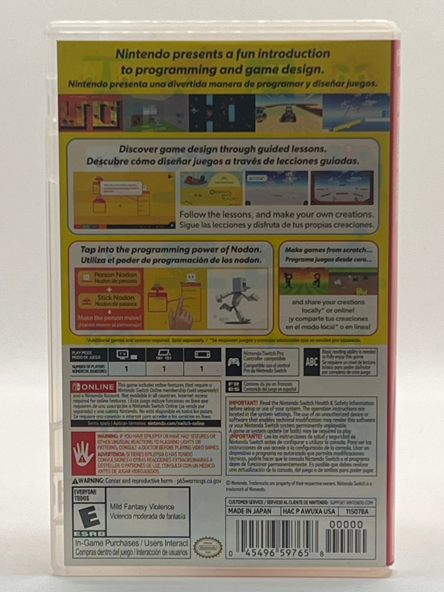 Game Builder Garage CL01 (CIB) Nintendo Switch