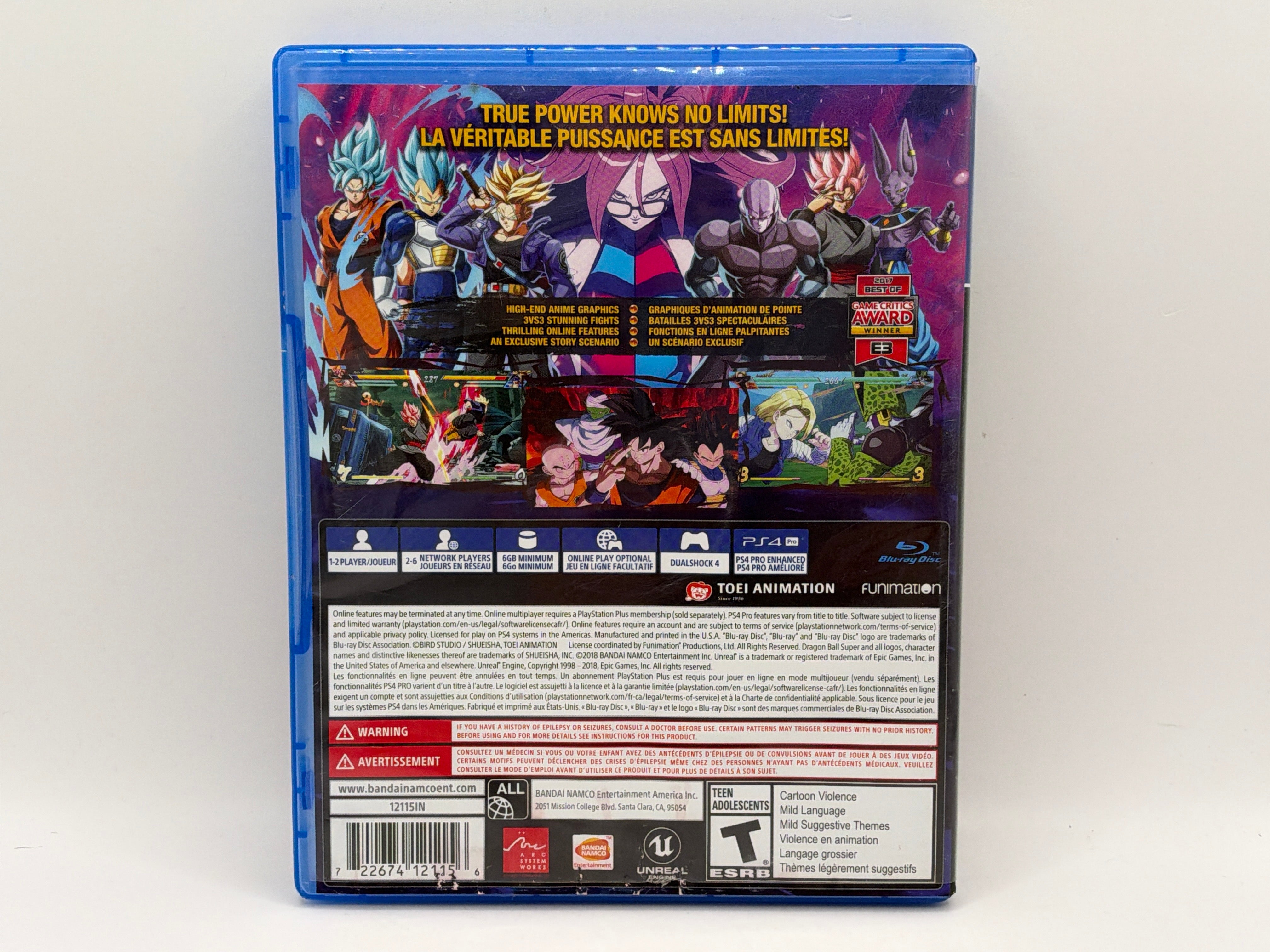 Dragon Ball FighterZ CL02 (CIB) PlayStation 4
