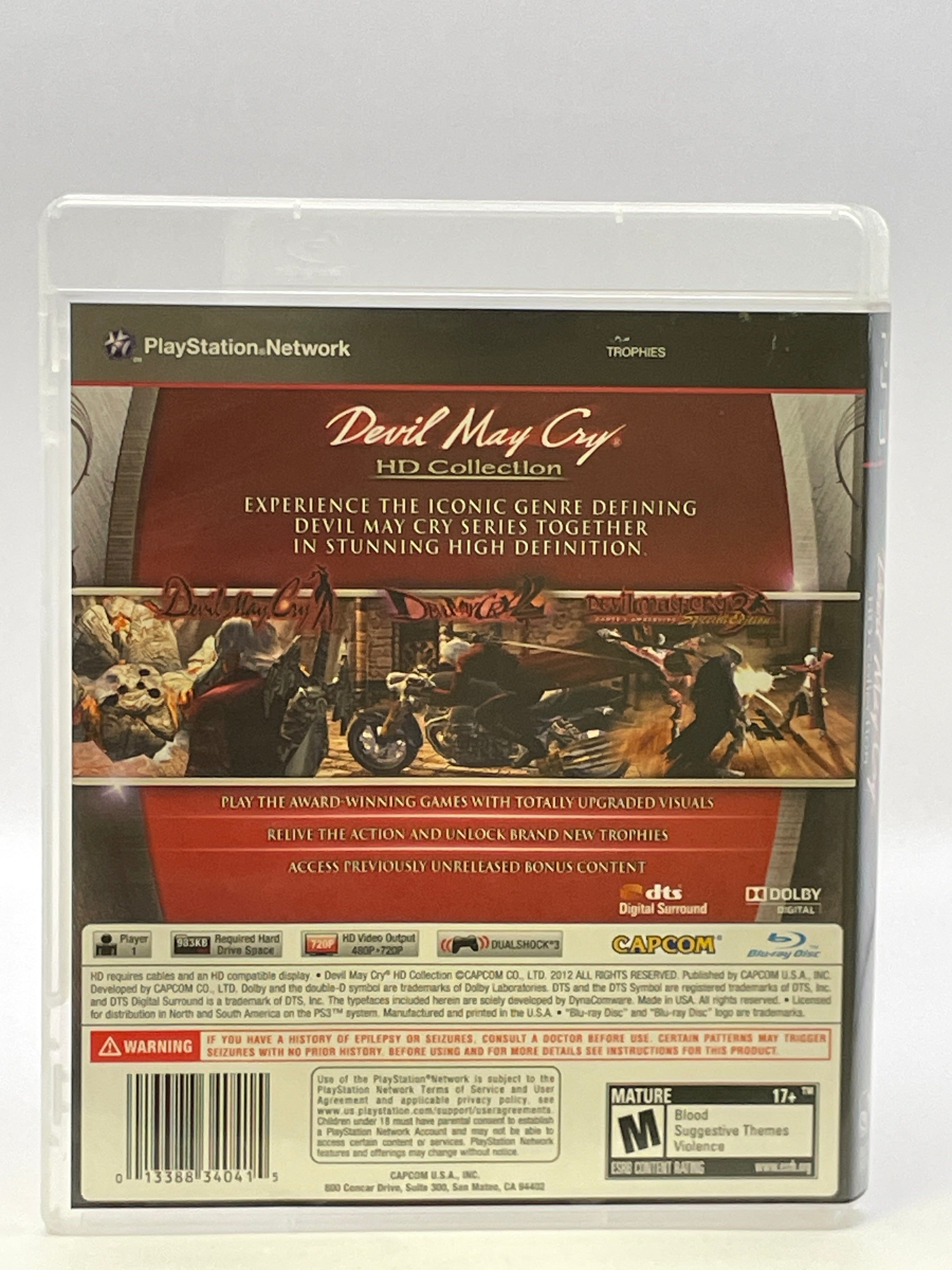 Devil May Cry HD Collection CL01 (Missing Manual) PlayStation 3