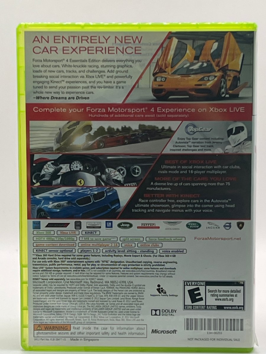 Forza Motorsport 4 CL01 (CIB) Xbox 360