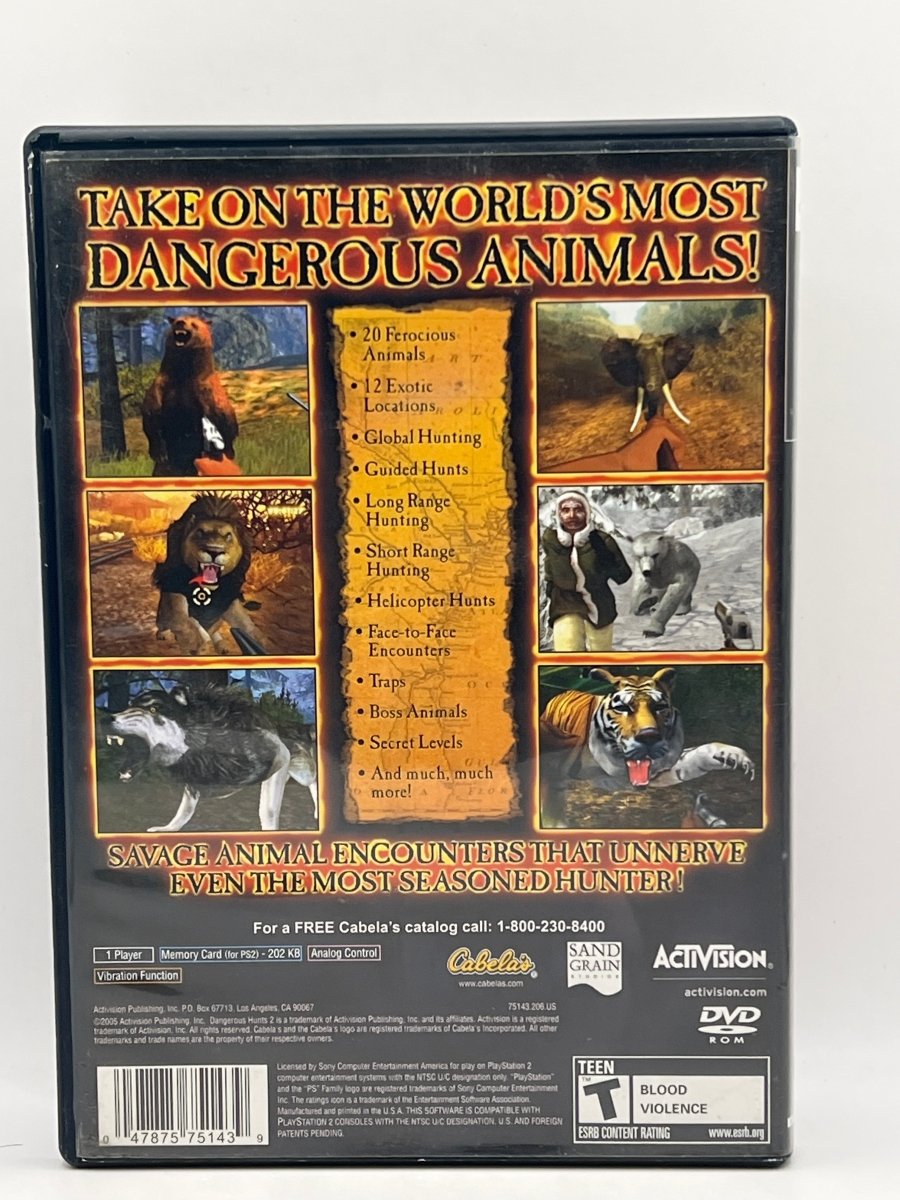 Cabela's Dangerous Hunts 2 CL01 (Missing Manual) PlayStation 2
