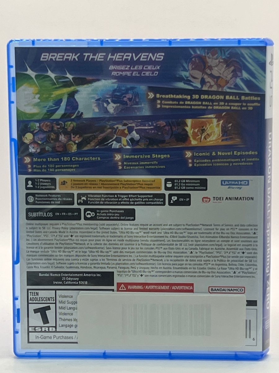 Dragon Ball: Sparking Zero CL01 (CIB) PlayStation 5