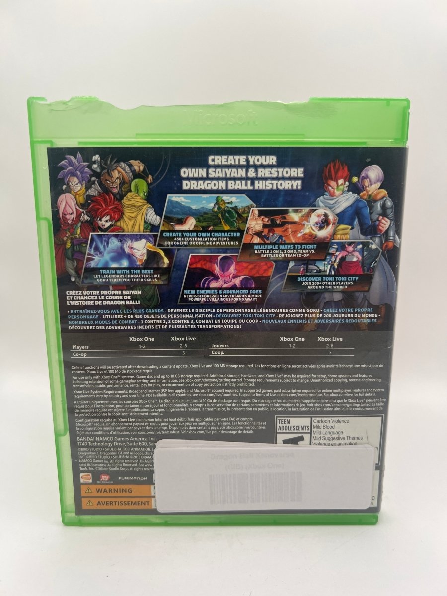 Dragon Ball Xenoverse CL02 (CIB) Xbox One