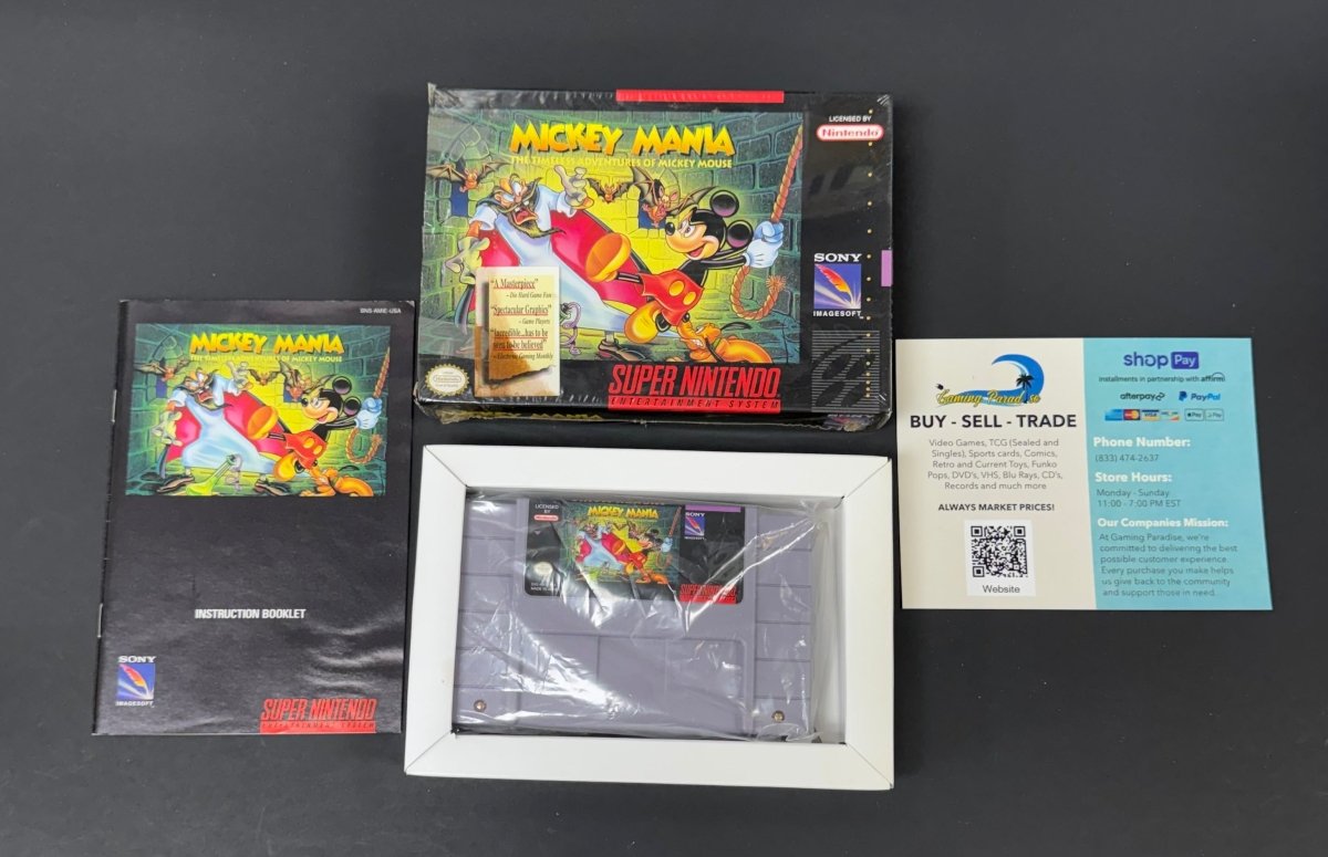 Mickey Mania Super Nintendo CL 01