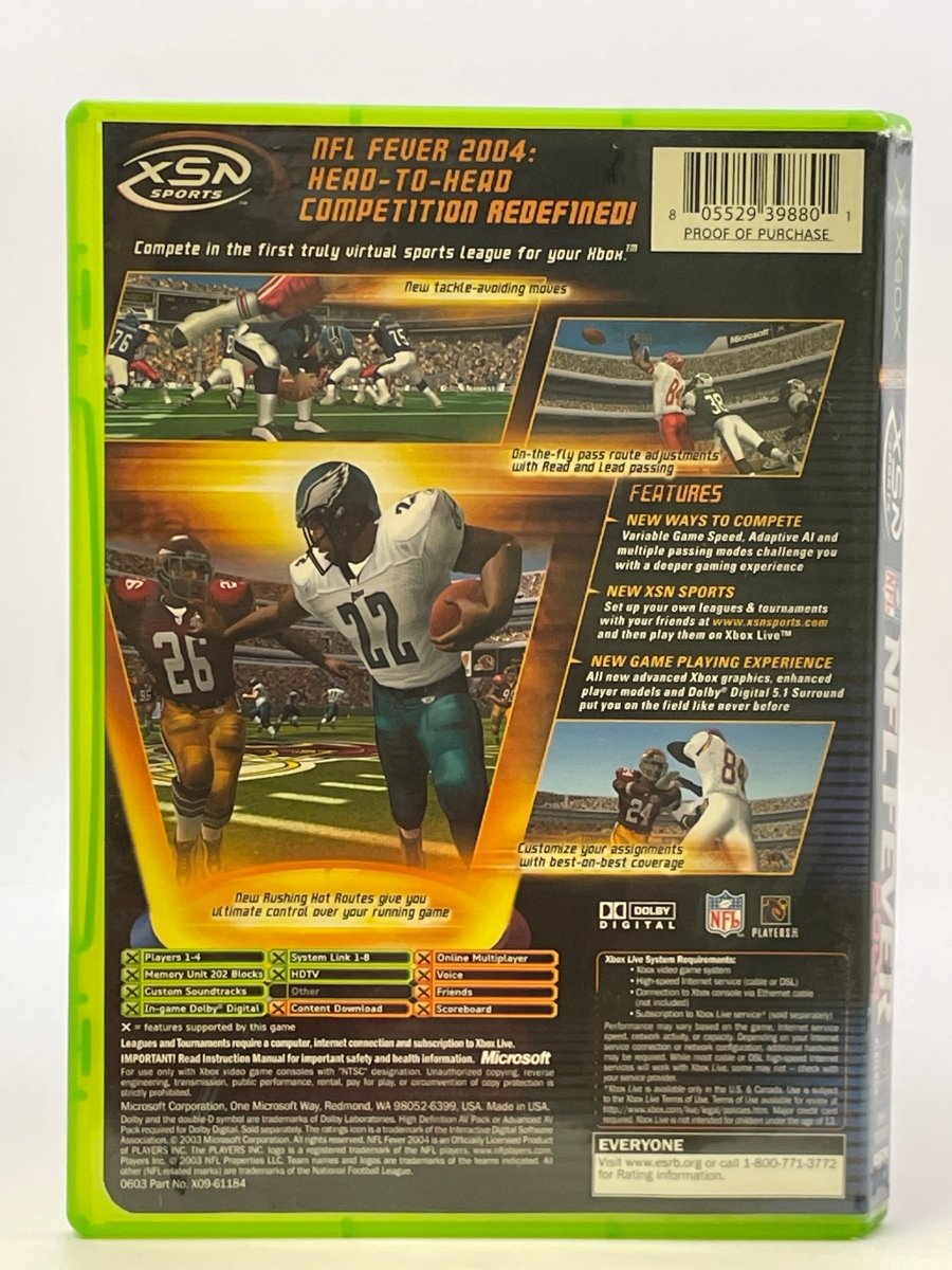 NFL Fever 2004 CL01 (CIB) Original Xbox