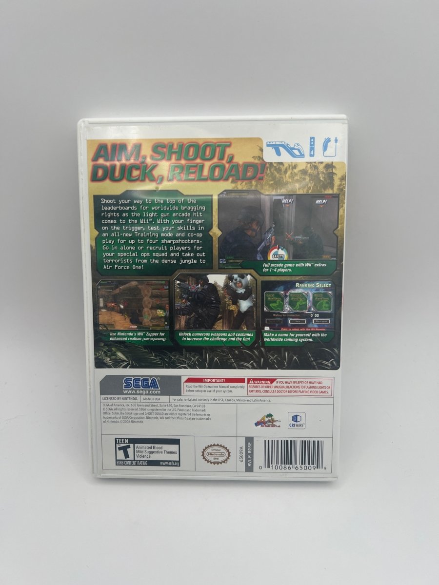 Ghost Squad CL01 (CIB) Nintendo Wii