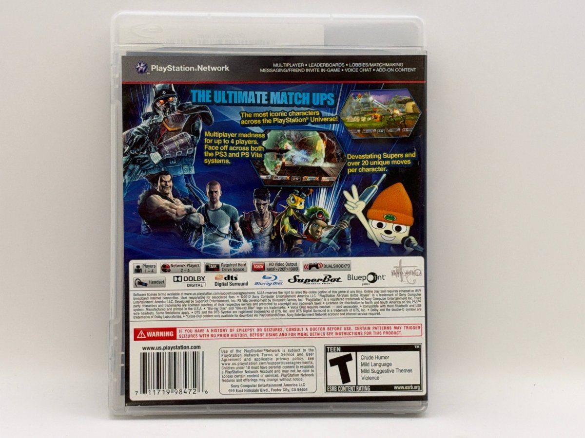 Playstation All-Stars Battle Royale CL01 (CIB) Playstation 3