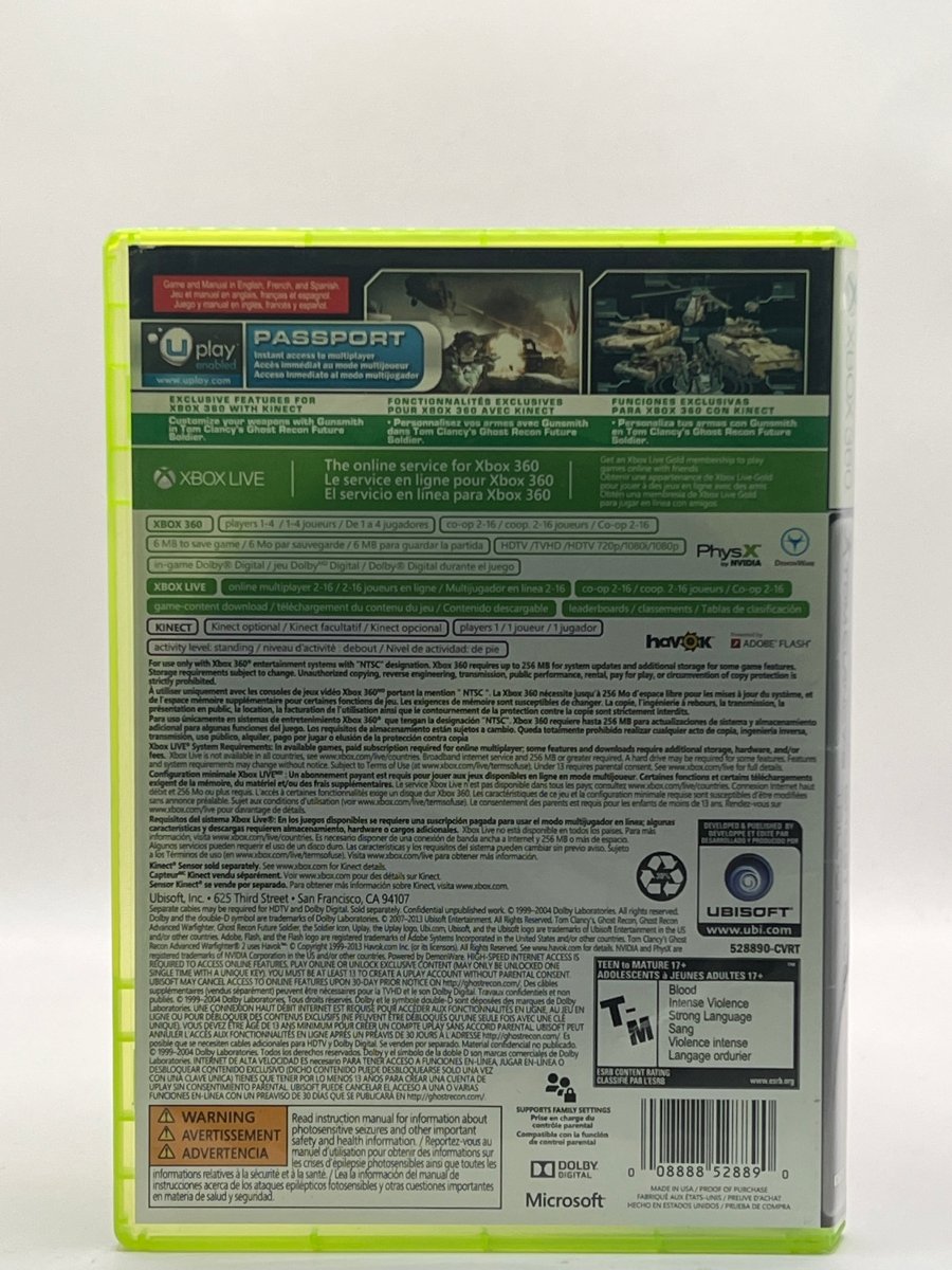 Tom Clancy’s Ghost Recon Trilogy CL01 (CIB) Xbox 360
