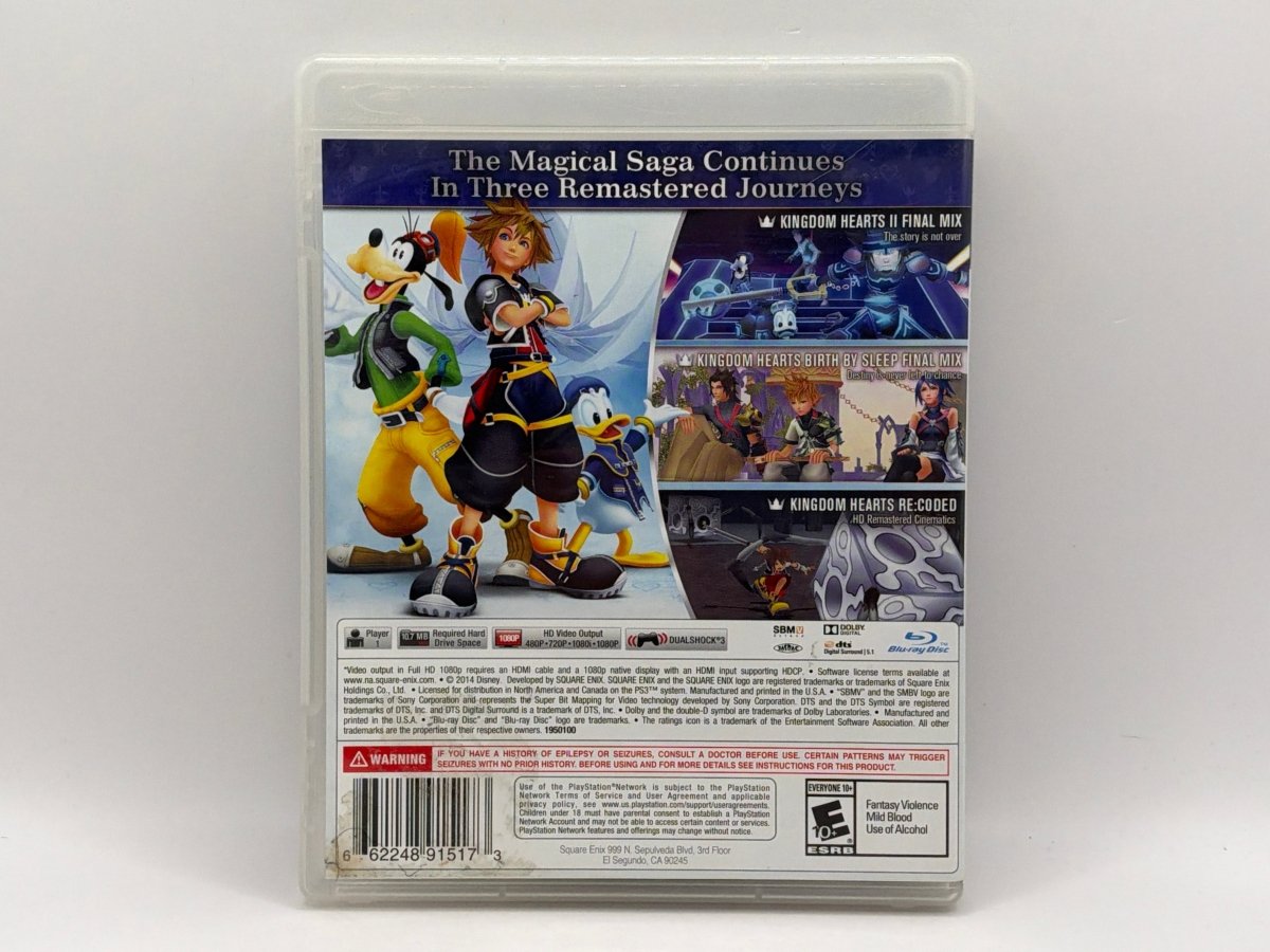 Kingdom Hearts HD 2.5 Remix CL01 (CIB) Playstation 3