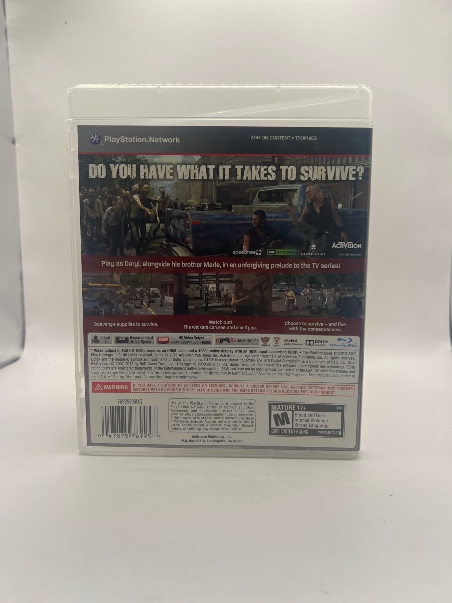 The Walking Dead: Survival Instinct CL05 (CIB) Playstation 3