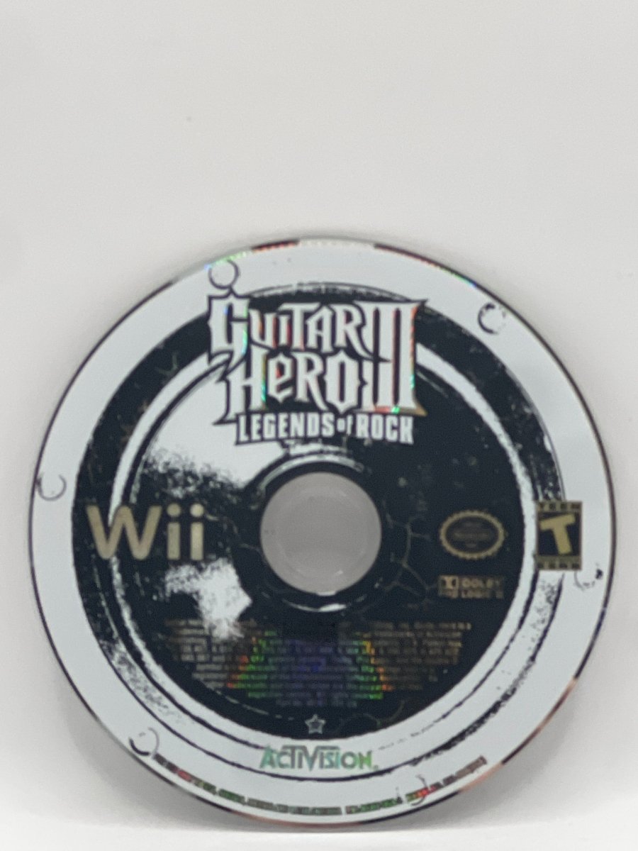 Guitar Hero III Legends of Rock CL01 (Disc Only) Nintendo Wii