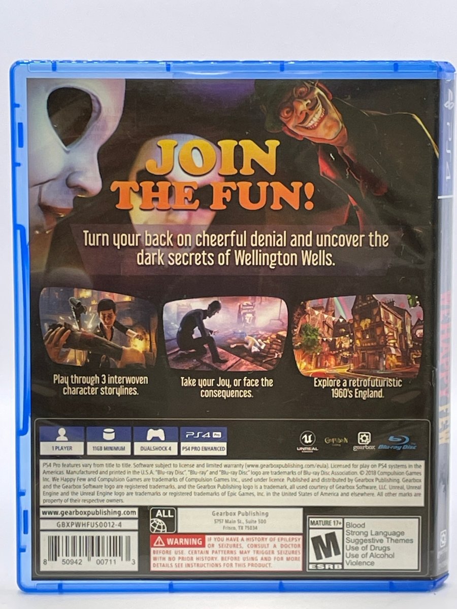 We Happy Few CL01 (CIB) PlayStation 4