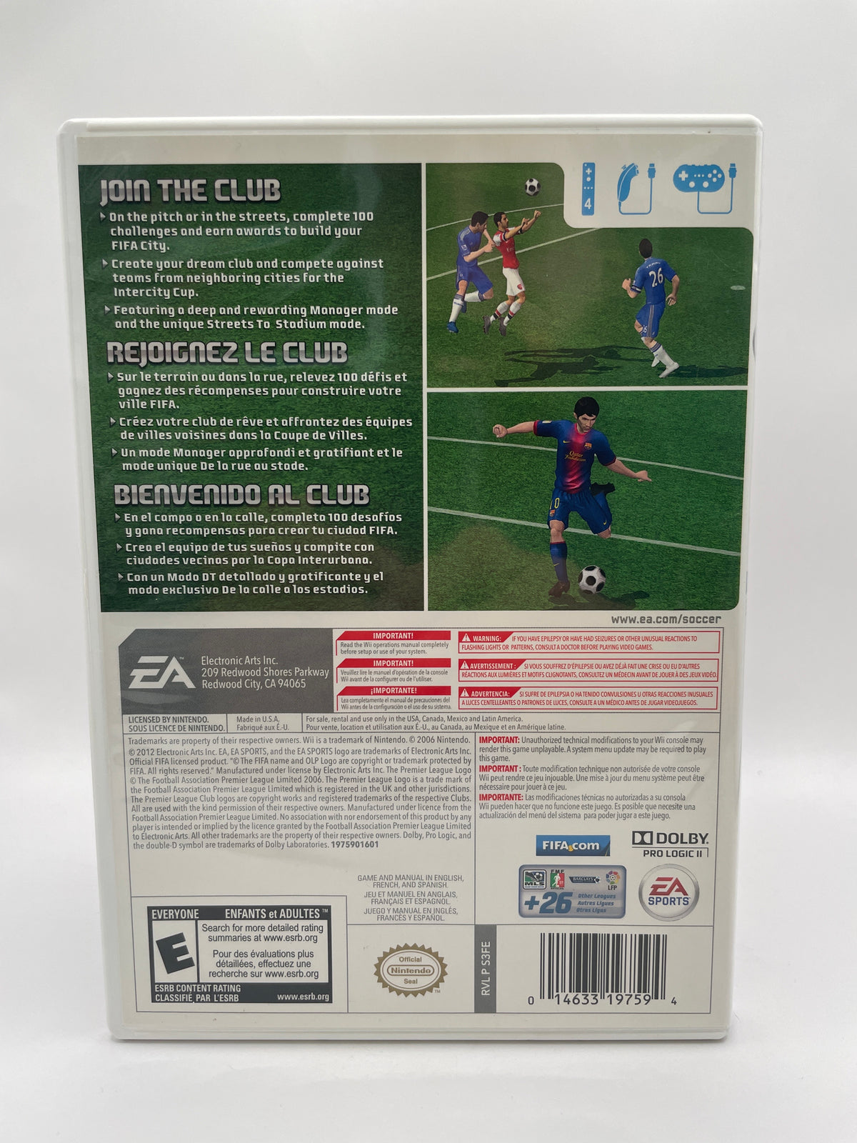 FIFA Soccer 13 CL01 (CIB) Nintendo Wii