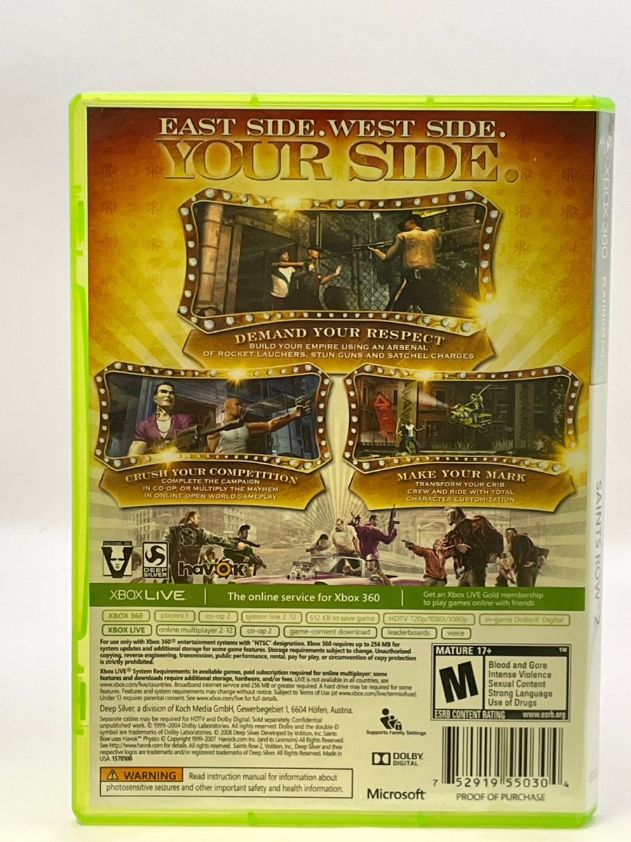 Saints Row 2 CL01 (CIB) Xbox 360