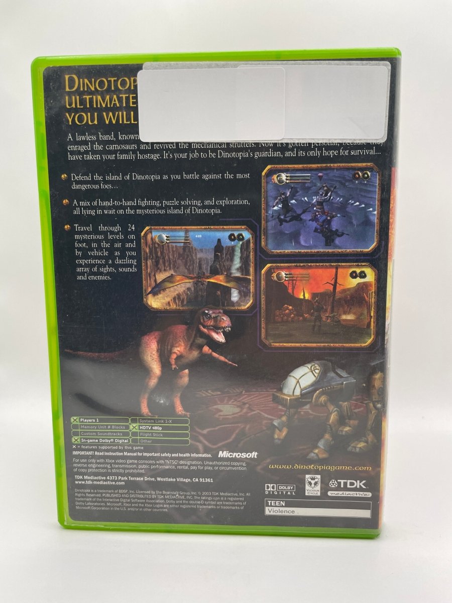 Dinotopia Sunstone Odyssey CL01 (CIB) Original Xbox
