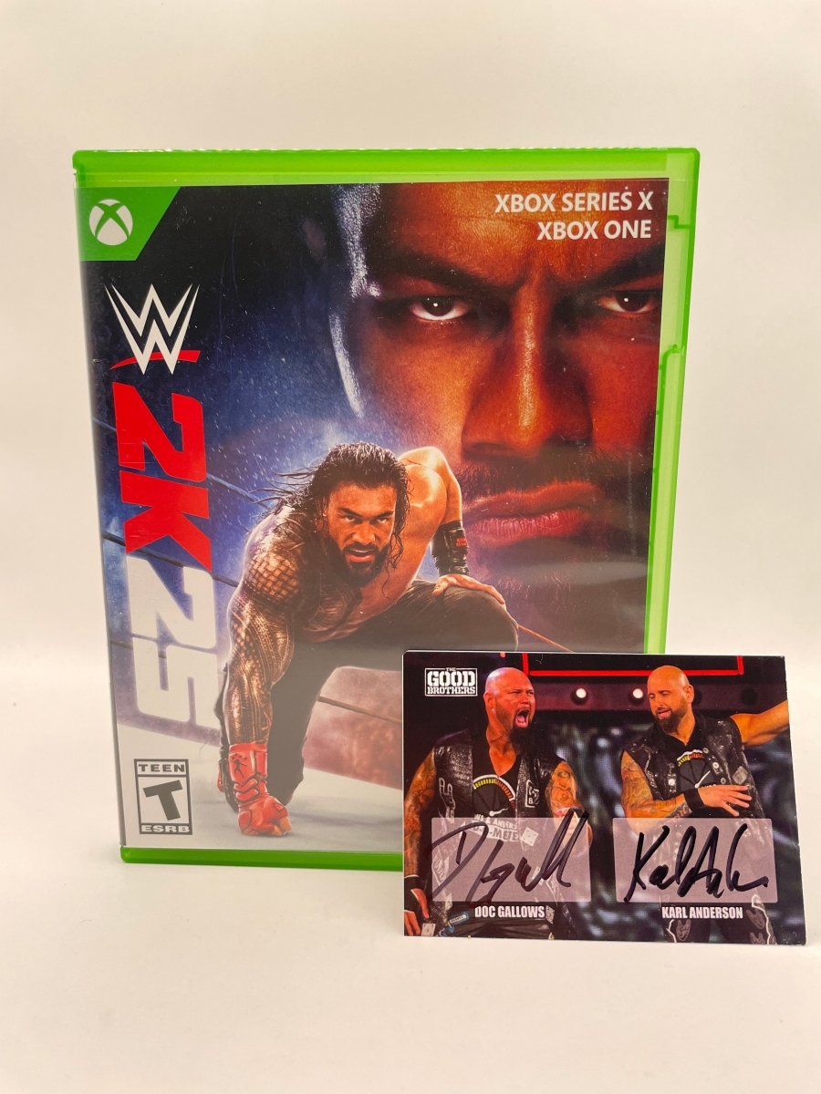 WWE 2K25 SIGNED ON DISC/LIMITED EDITION CARD DOC GALLOWS/KARL ANDERSON CL01 (CIB) Xbox Series X