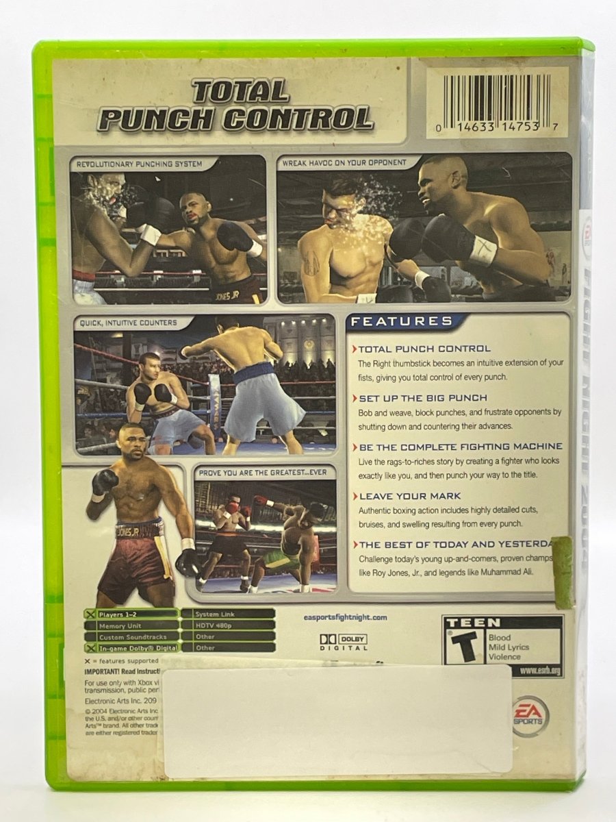 Fight Night 2004 CL01 (CIB) Original Xbox