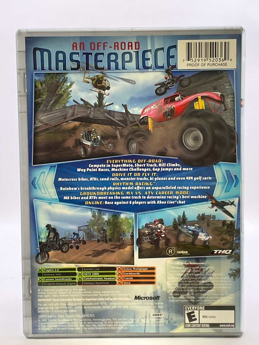 MX vs. ATV Unleashed [Platinum Hits] CL01 (CIB) Original Xbox
