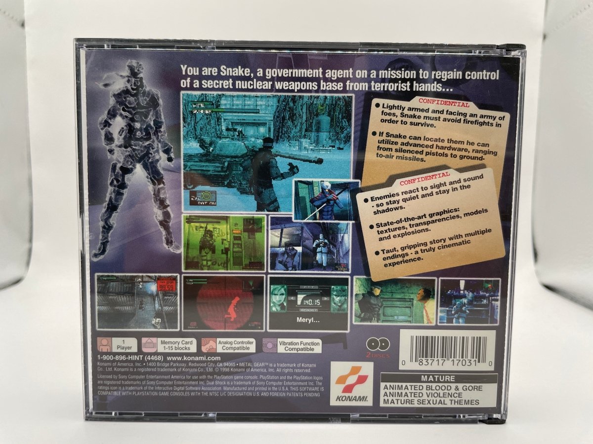 Metal Gear Solid CL01 (CIB) Playstation One