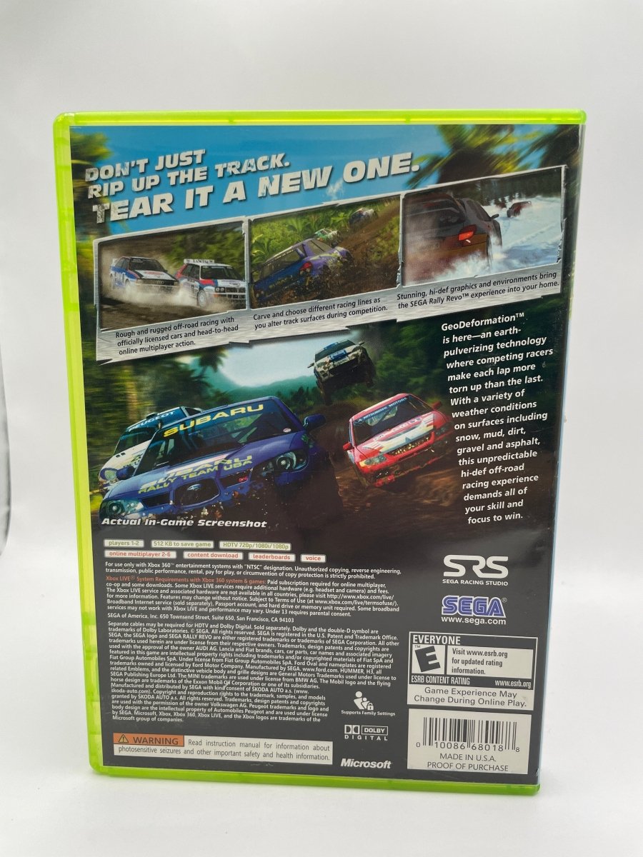Sega Rally Revo CL01 (CIB) Xbox 360