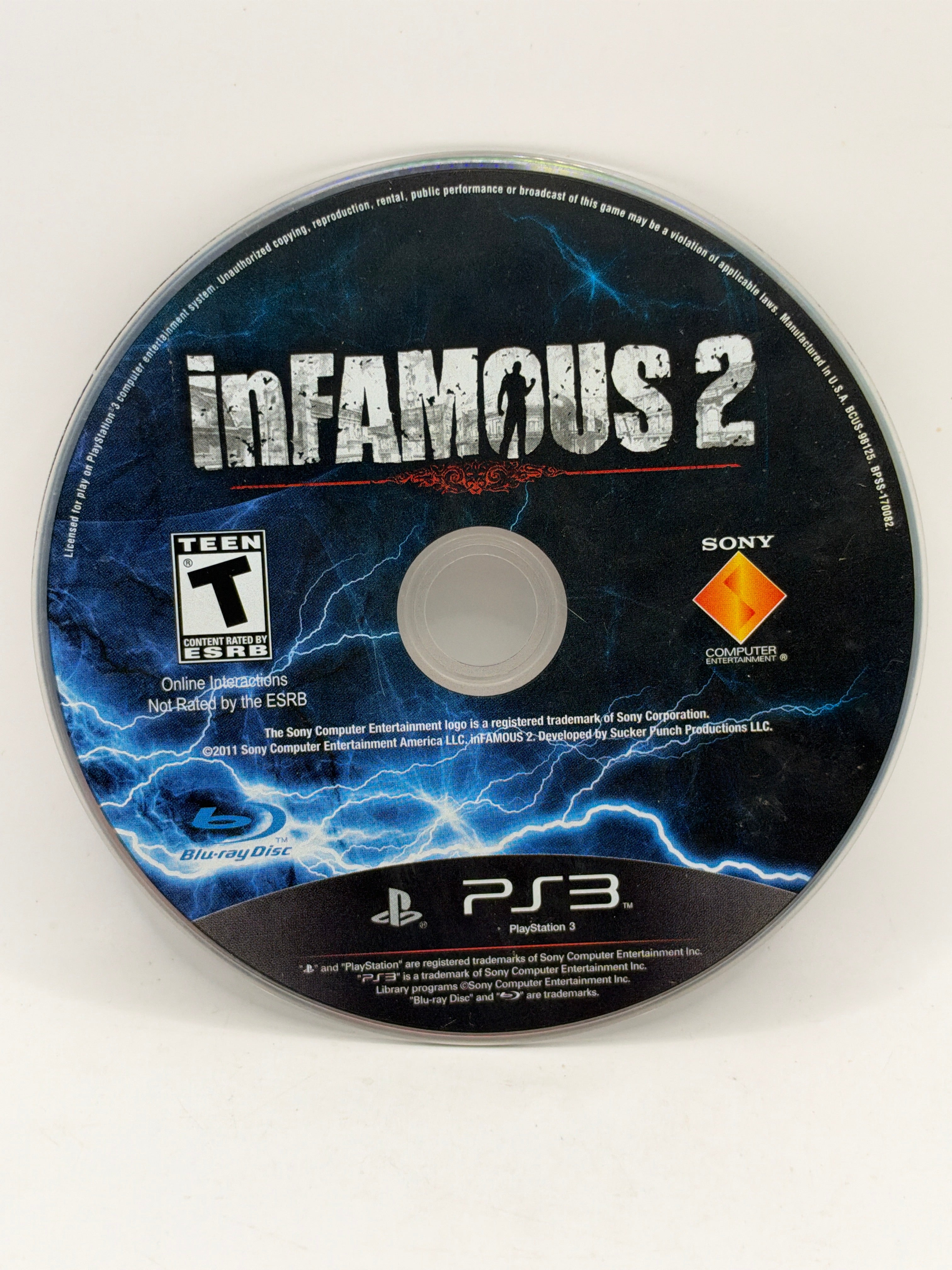 Infamous 2 CL01 (Disc Only) Playstation 3