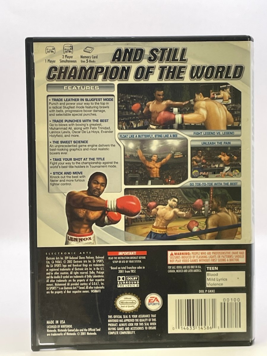 Knockout Kings 2003 CL01 (CIB) Gamecube