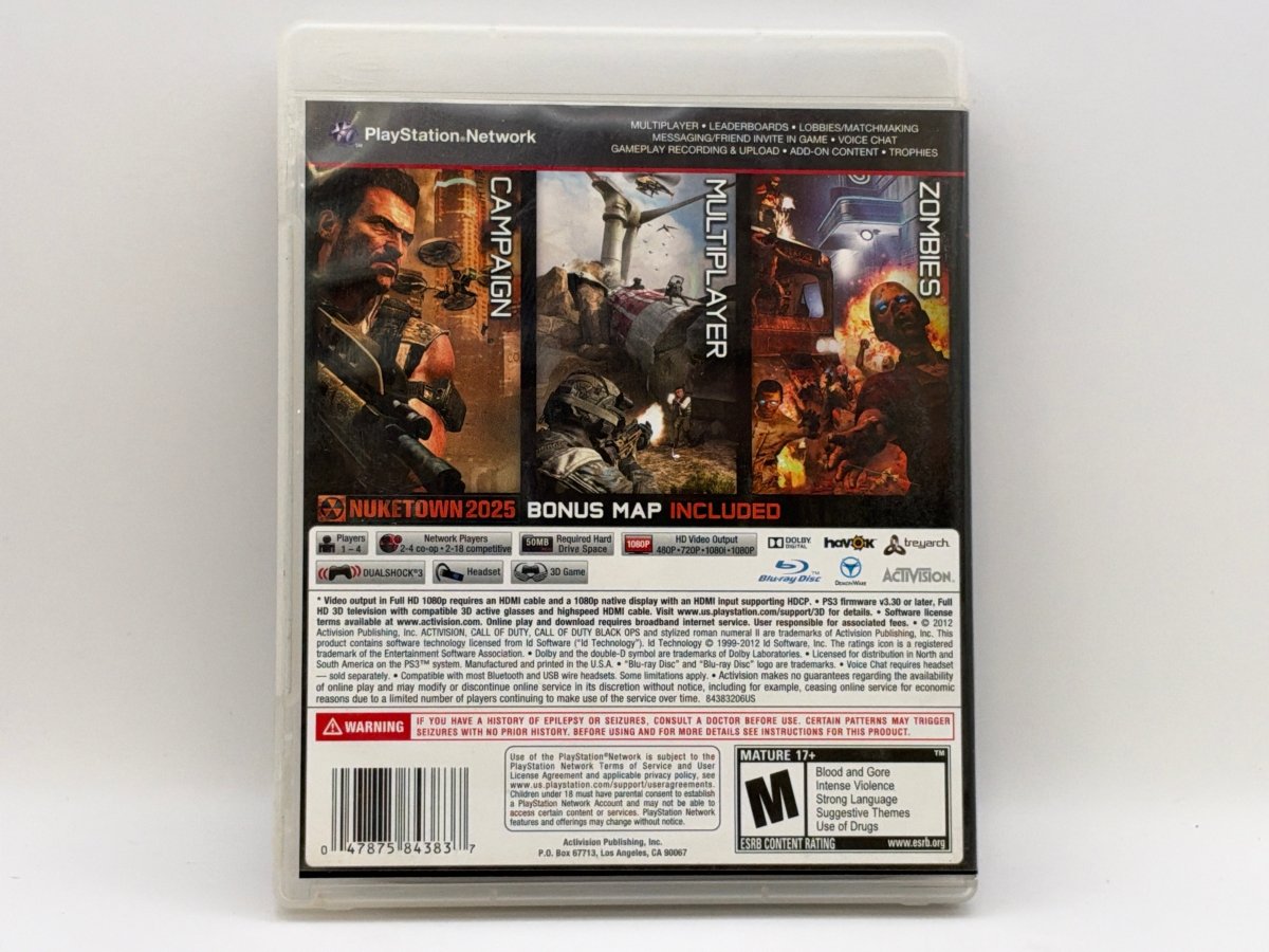 Call of Duty Black Ops II CL02 (CIB) Playstation 3