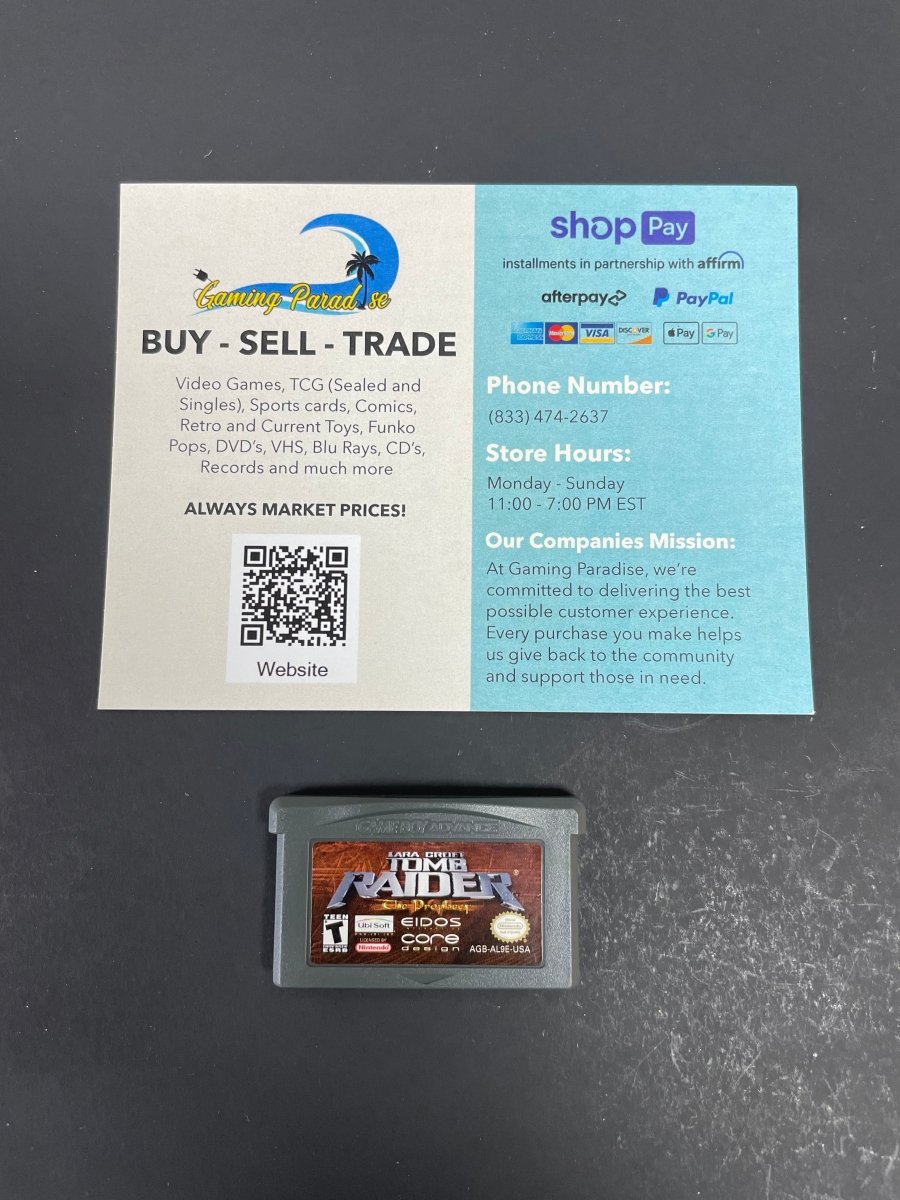 Tomb Raider The Prophecy Gameboy Advance CL 01