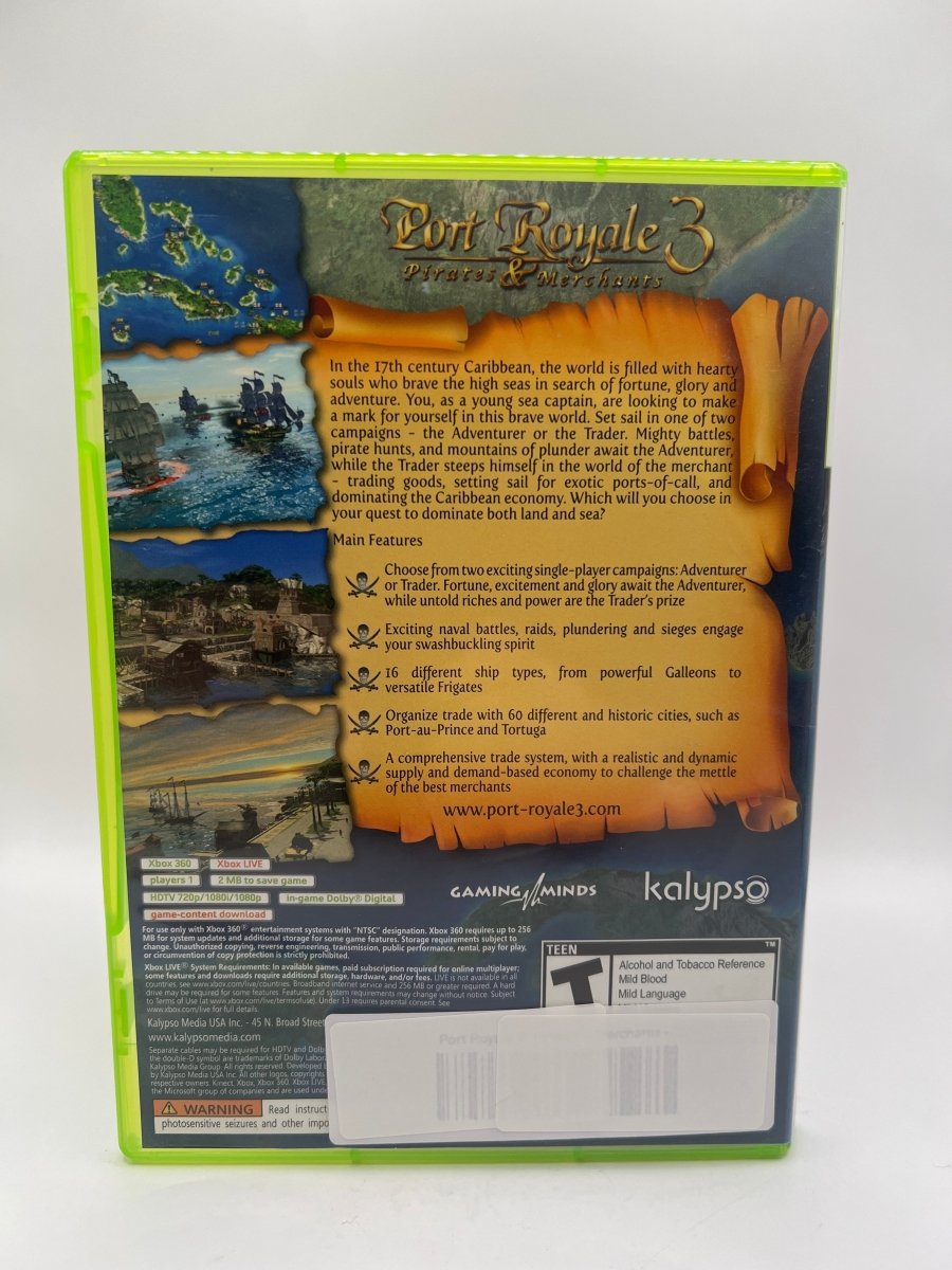 Port Royale 3: Pirates & Merchants CL01 (CIB) Xbox 360