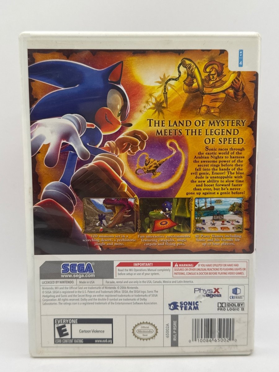 Sonic and The Secret Rings CL02 (CIB) Nintendo Wii