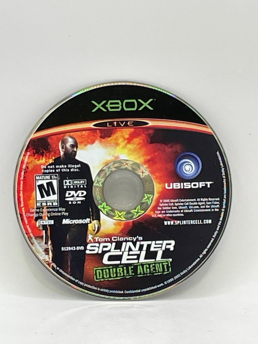 Splinter Cell Double Agent CL01 (Loose Disc) Original Xbox