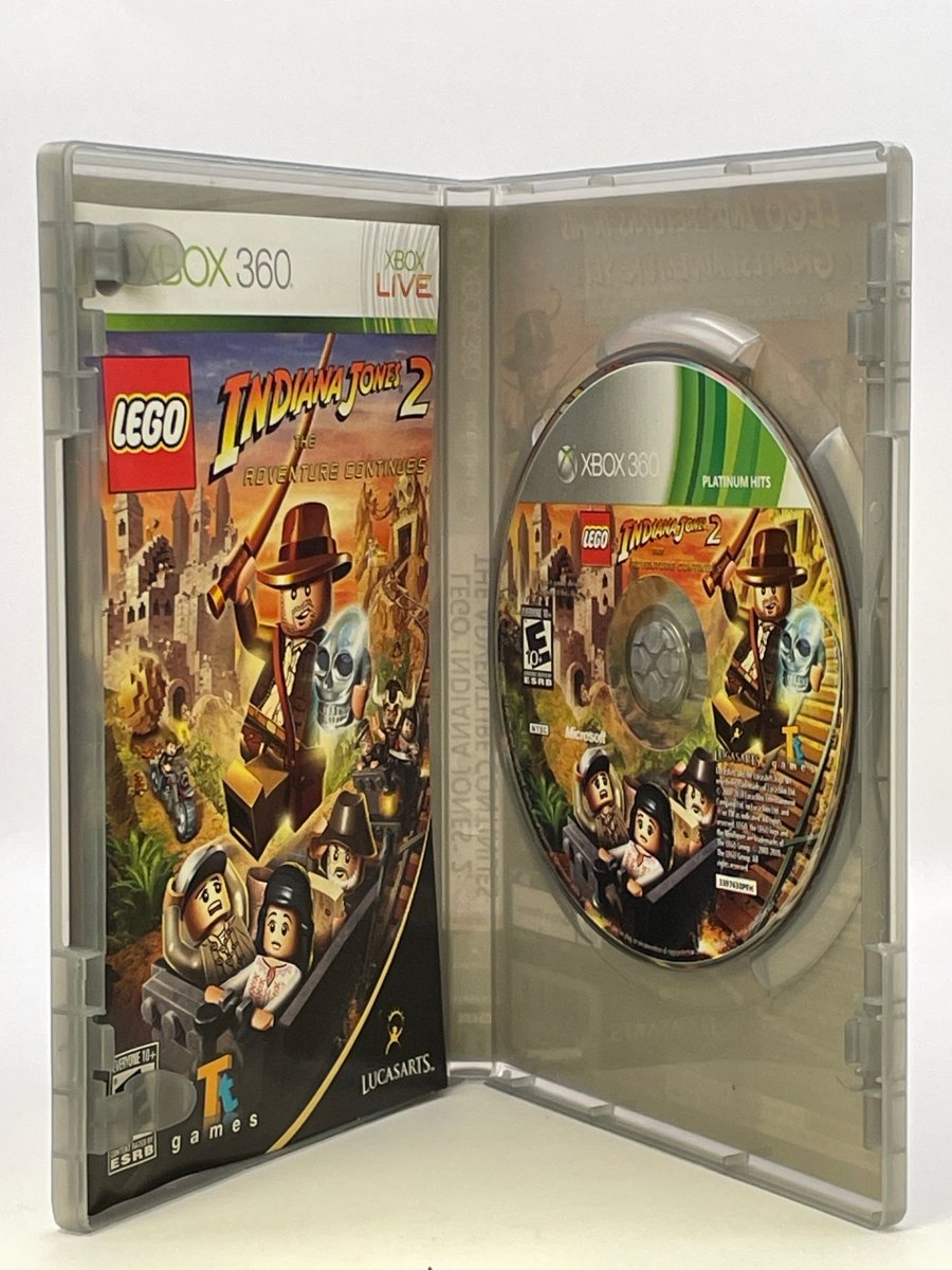 LEGO Indiana Jones 2: The Adventure Continues [Platinum Hits] CL01 (CIB) Xbox 360