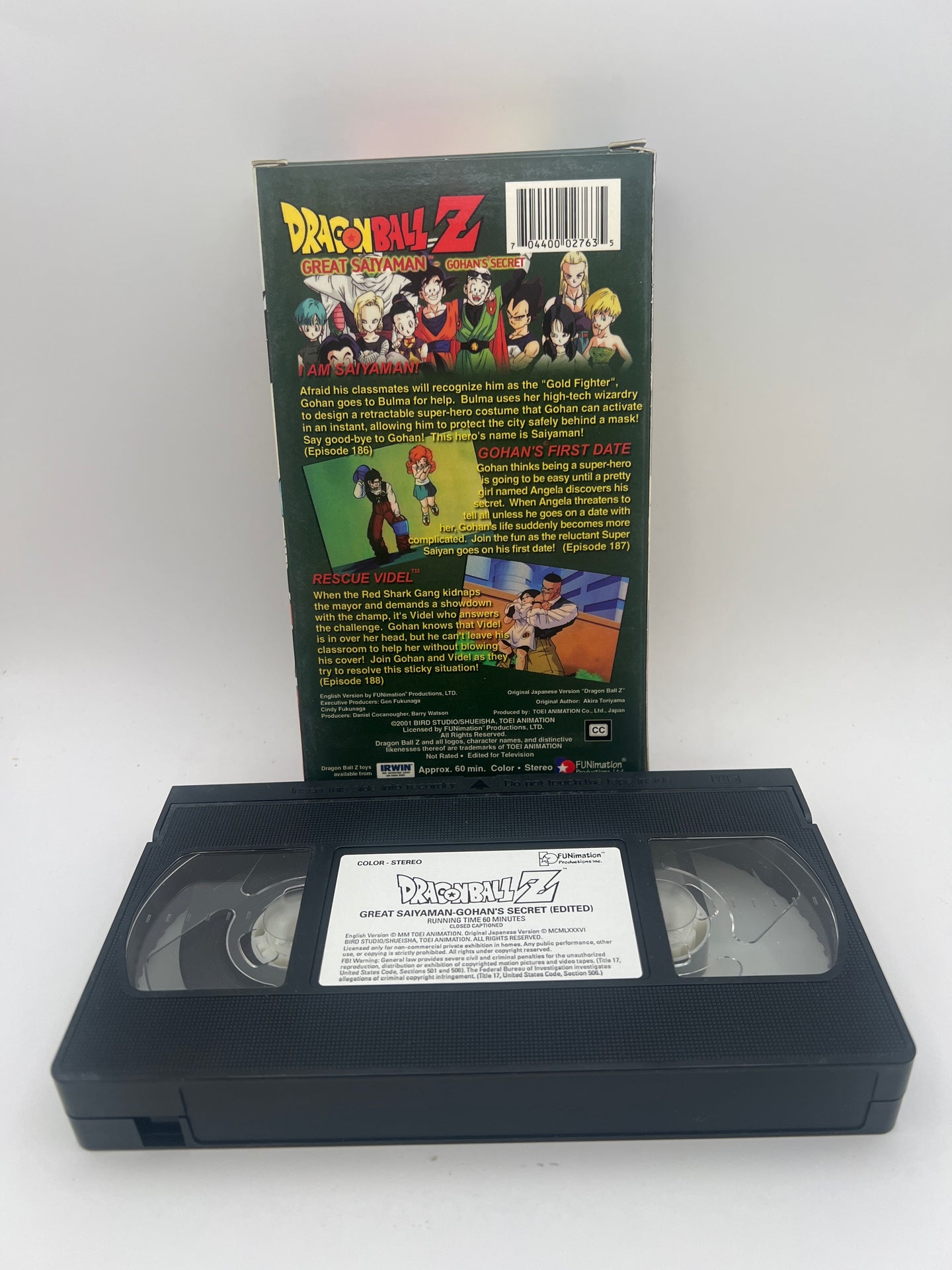 Dragon Ball Z - Great Saiyaman Gohan’s Secret (2001) Used VHS