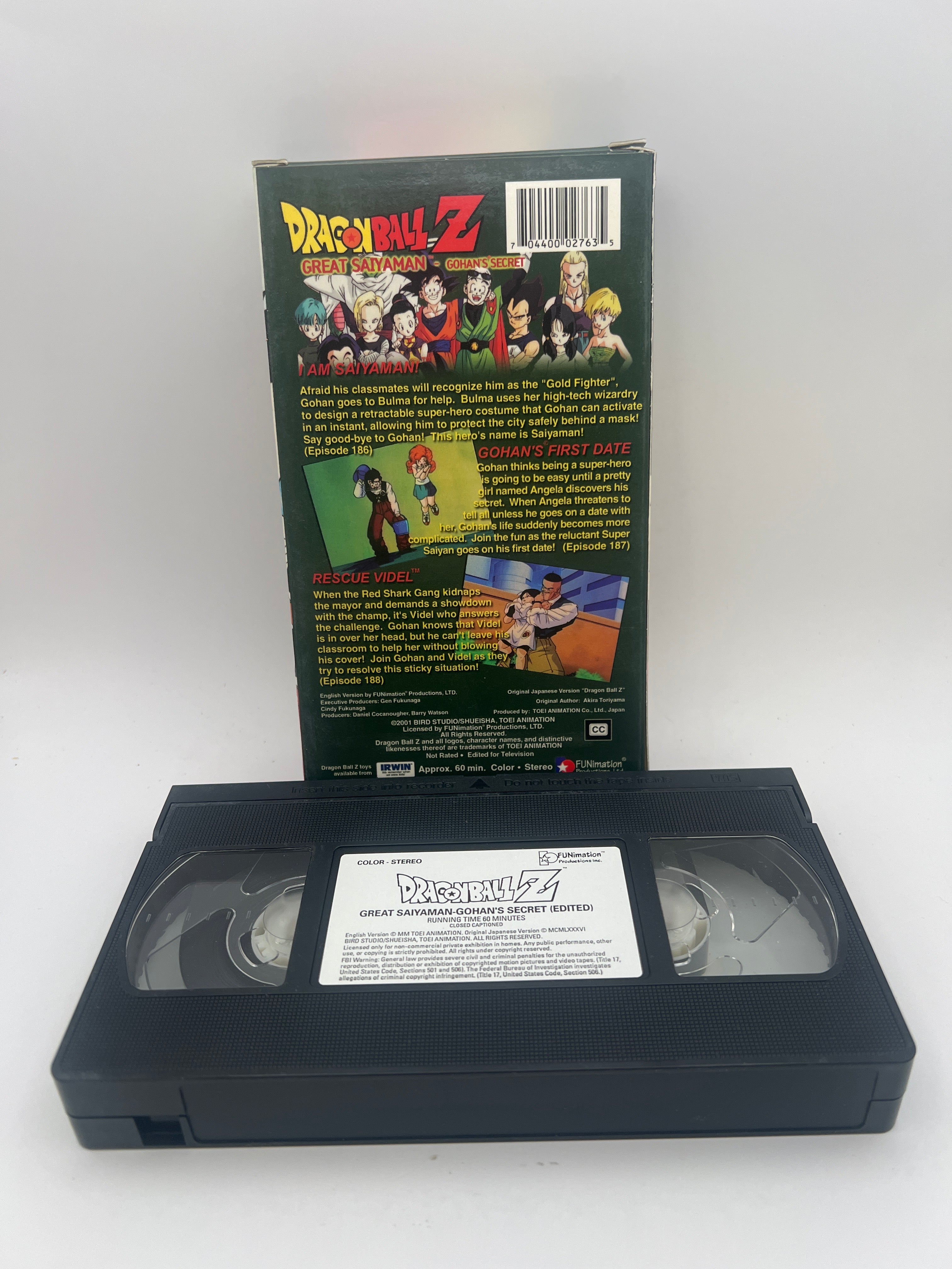 Dragon Ball Z - Great Saiyaman Gohan’s Secret (2001) Used VHS