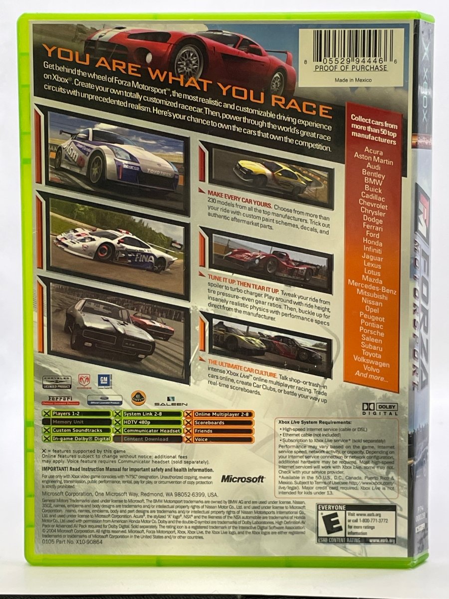 Forza Motorsport CL02 (CIB) Original Xbox