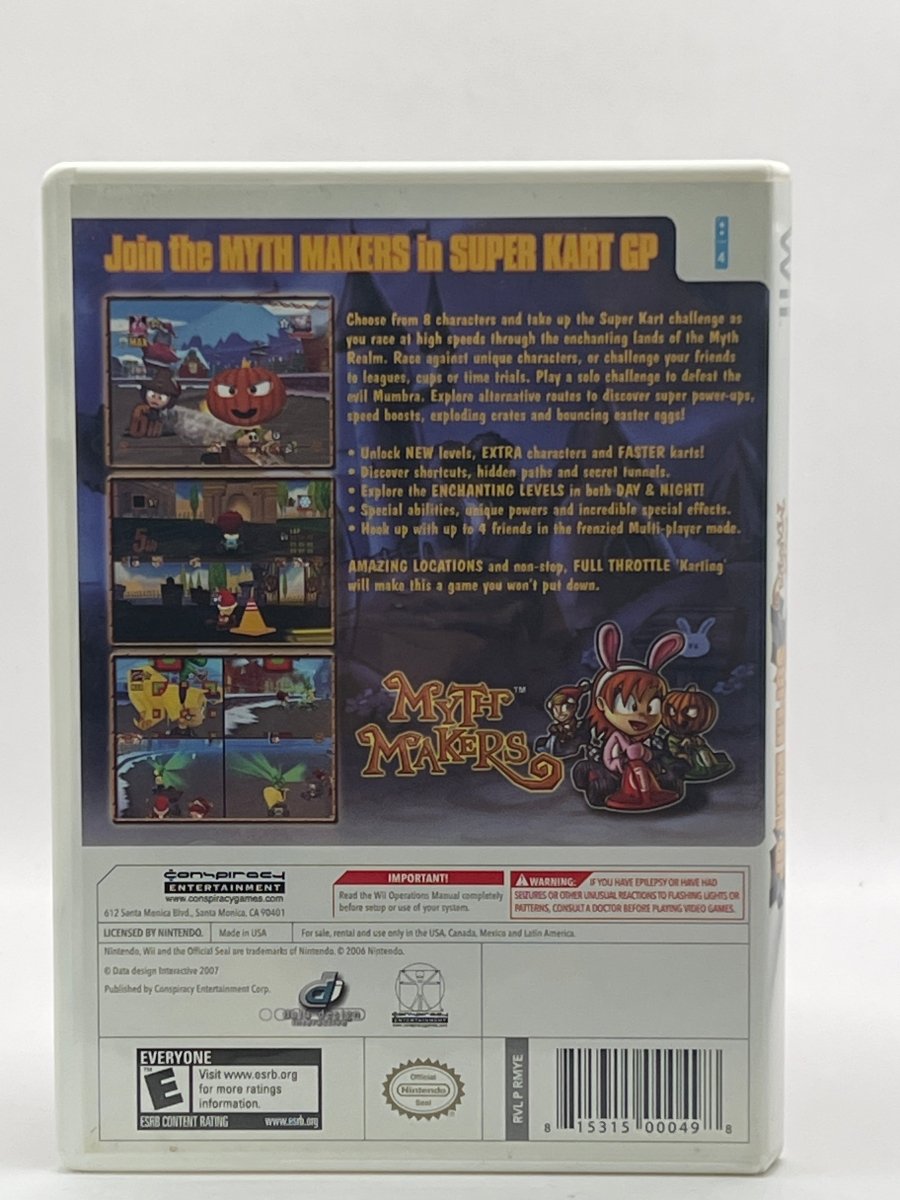 Myth Makers Super Kart GP CL01 (CIB) Nintendo Wii