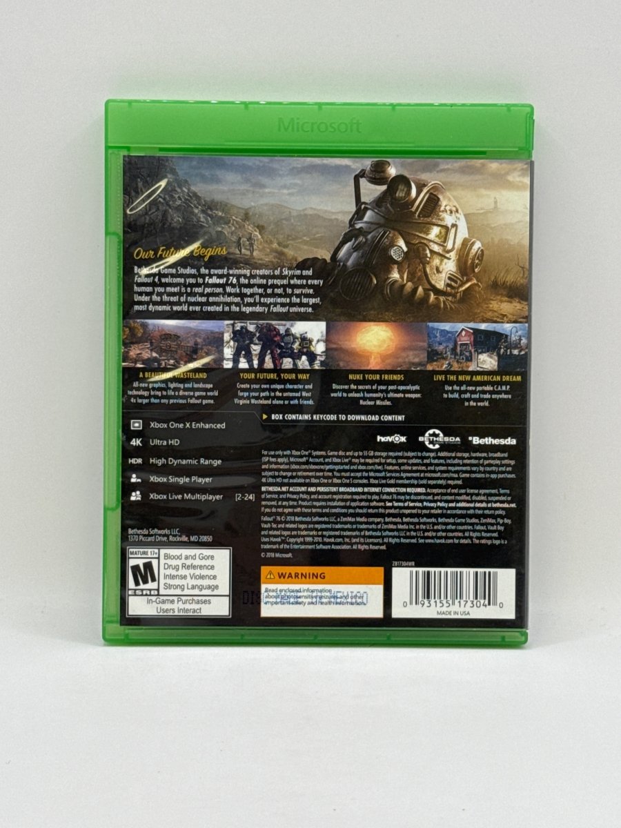 Fallout 76 CL01 (CIB) Xbox One