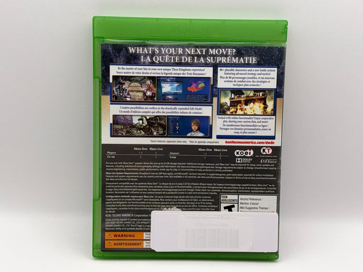 Dynasty Warriors 8: Empires CL01 (CIB) Xbox One