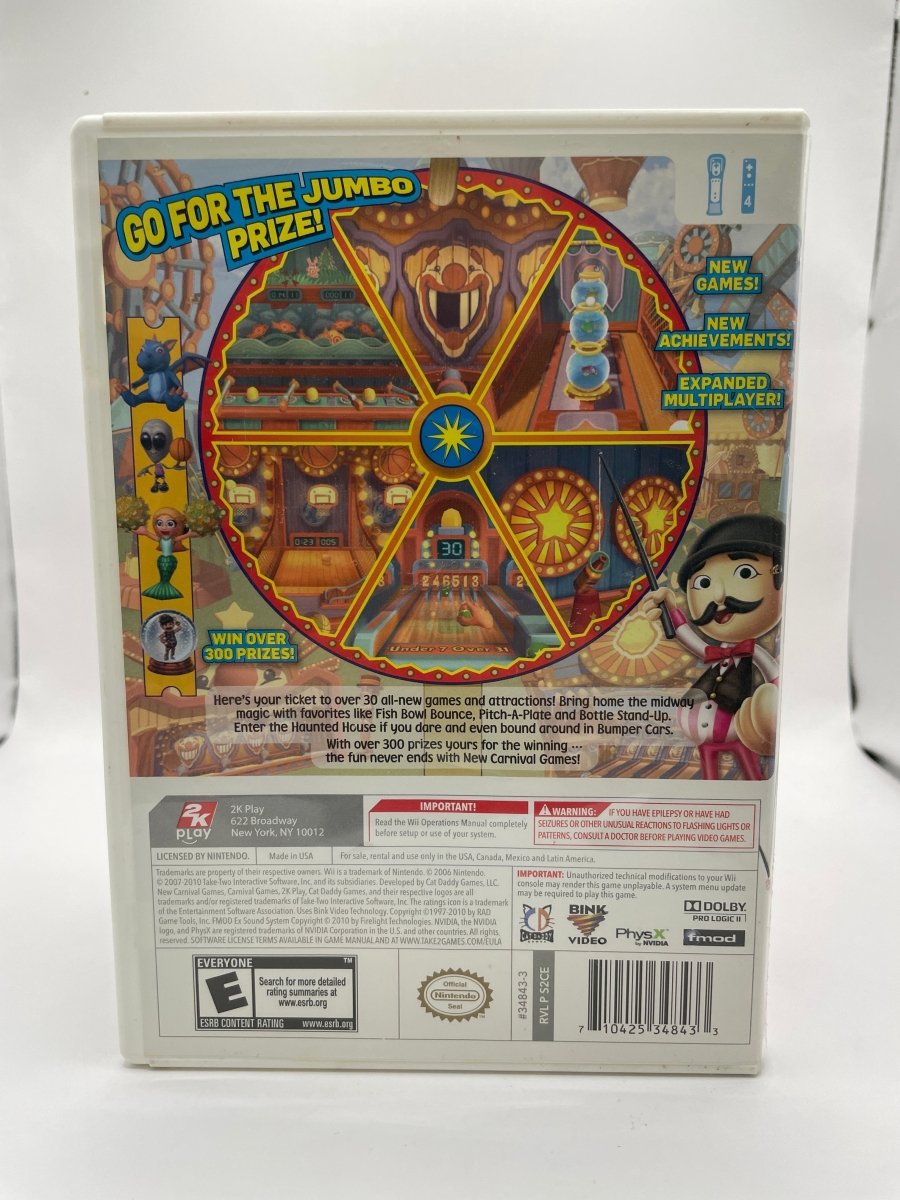 New Carnival Games CL01 (CIB) Nintendo Wii