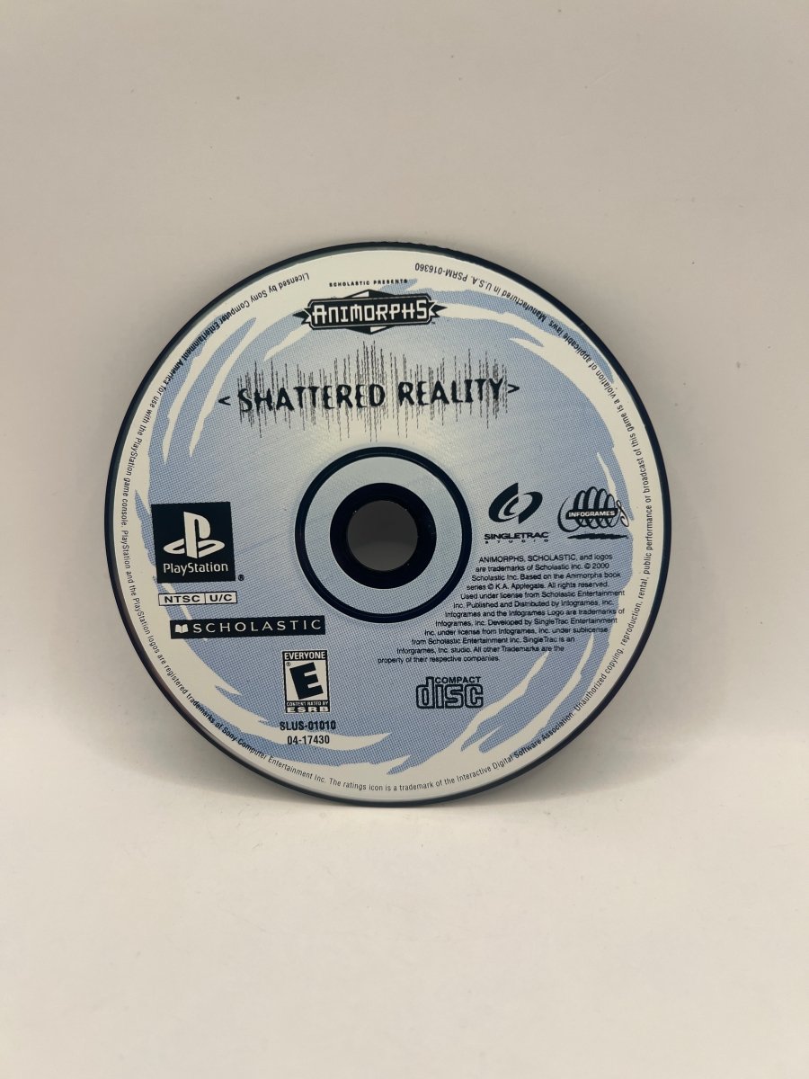 Animorphs Shattered Reality CL01 (Disc Only) Playstation One