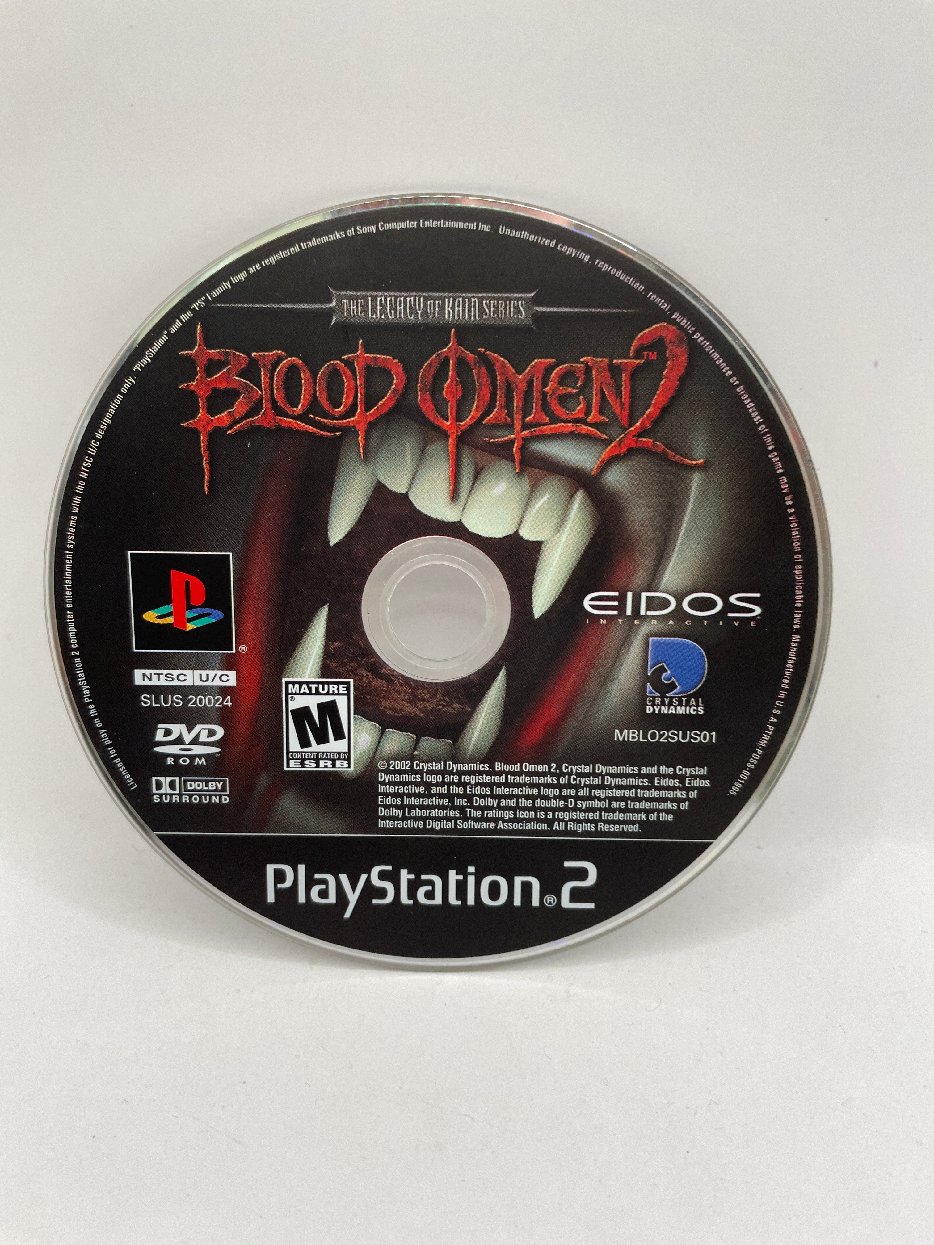 Blood Omen 2 CL01 (Disc Only) PlayStation 2