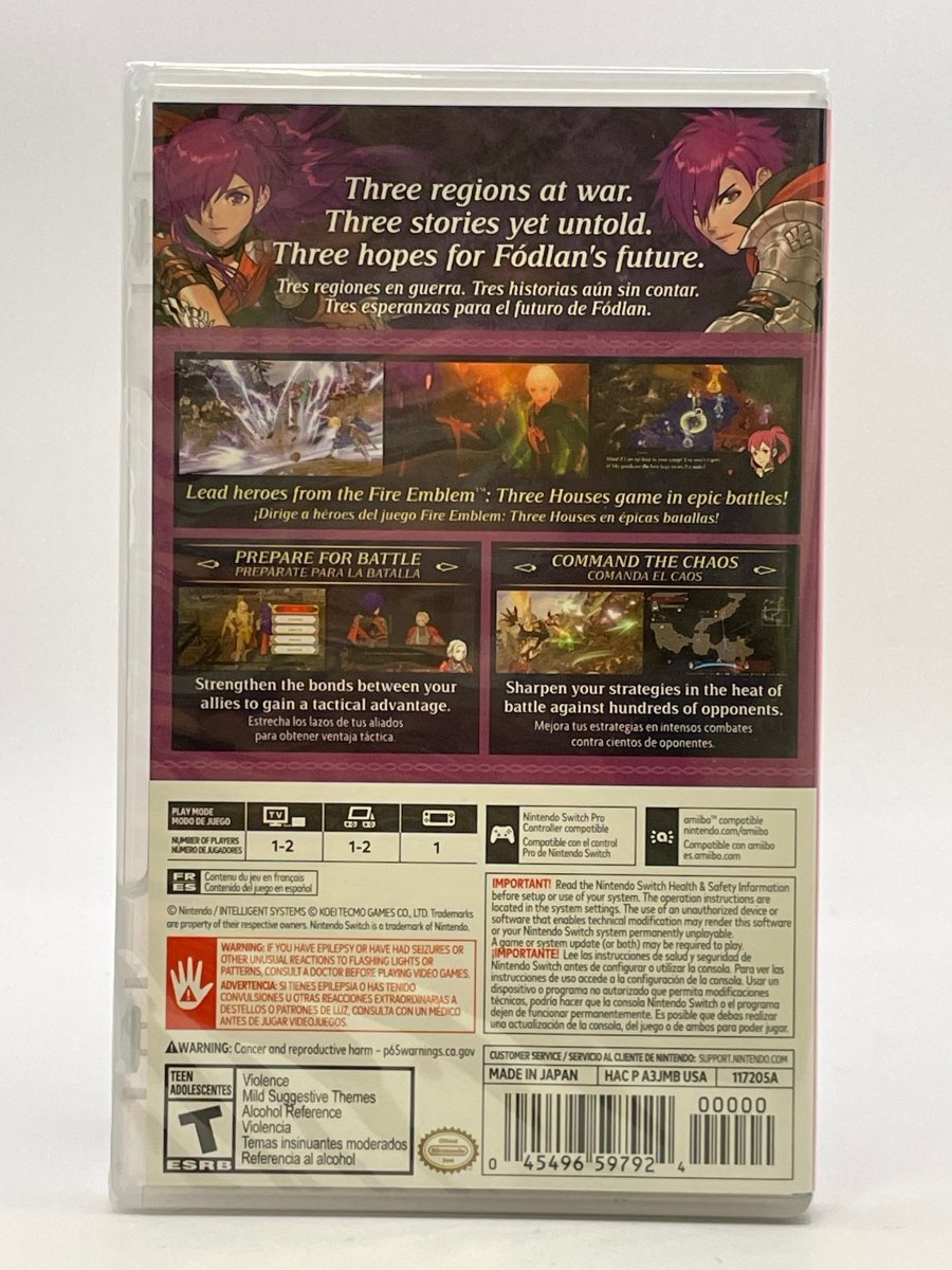 Fire Emblem Warriors: Three Hopes CL02 (NEW) Nintendo Switch