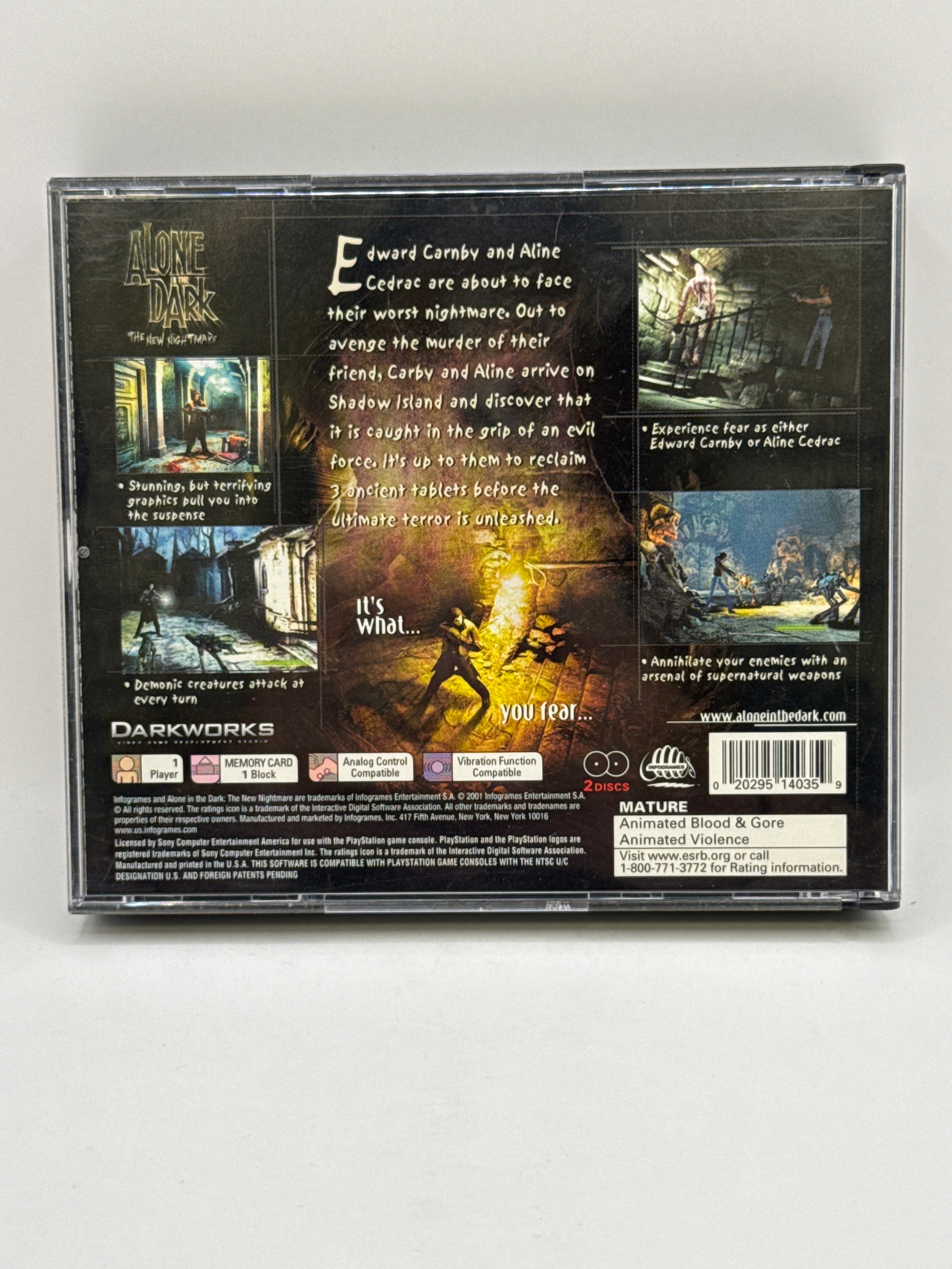 Alone In The Dark The New Nightmare CL01 (CIB) PlayStation One