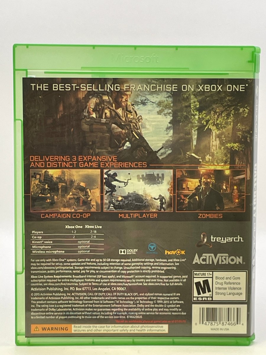 Call of Duty Black Ops III CL02 (CIB) Xbox One