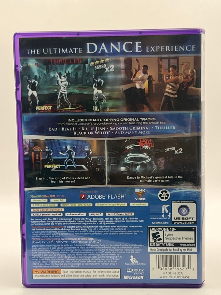 Michael Jackson: The Experience CL01 (CIB) Xbox 360