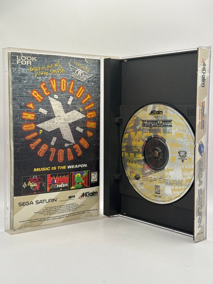 WWF Wrestlemania The Arcade Game CL01 (CIB) Sega Saturn