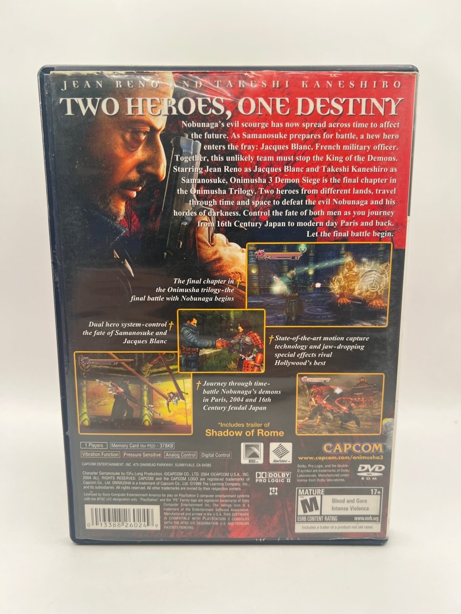 Onimusha 3 Demon Siege CL01 (Missing Manual) PlayStation 2