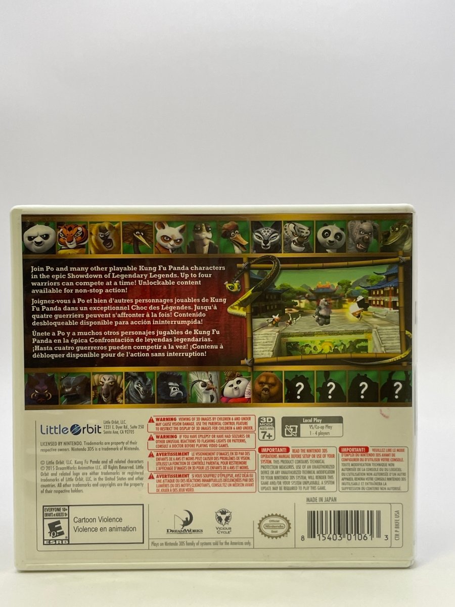 Kung Fu Panda Showdown of the Legendary Legends CL01 (CIB) Nintendo 3DS